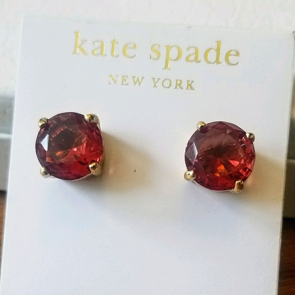 NWT Kate Spade Fuchsia Gumdrop Earrings